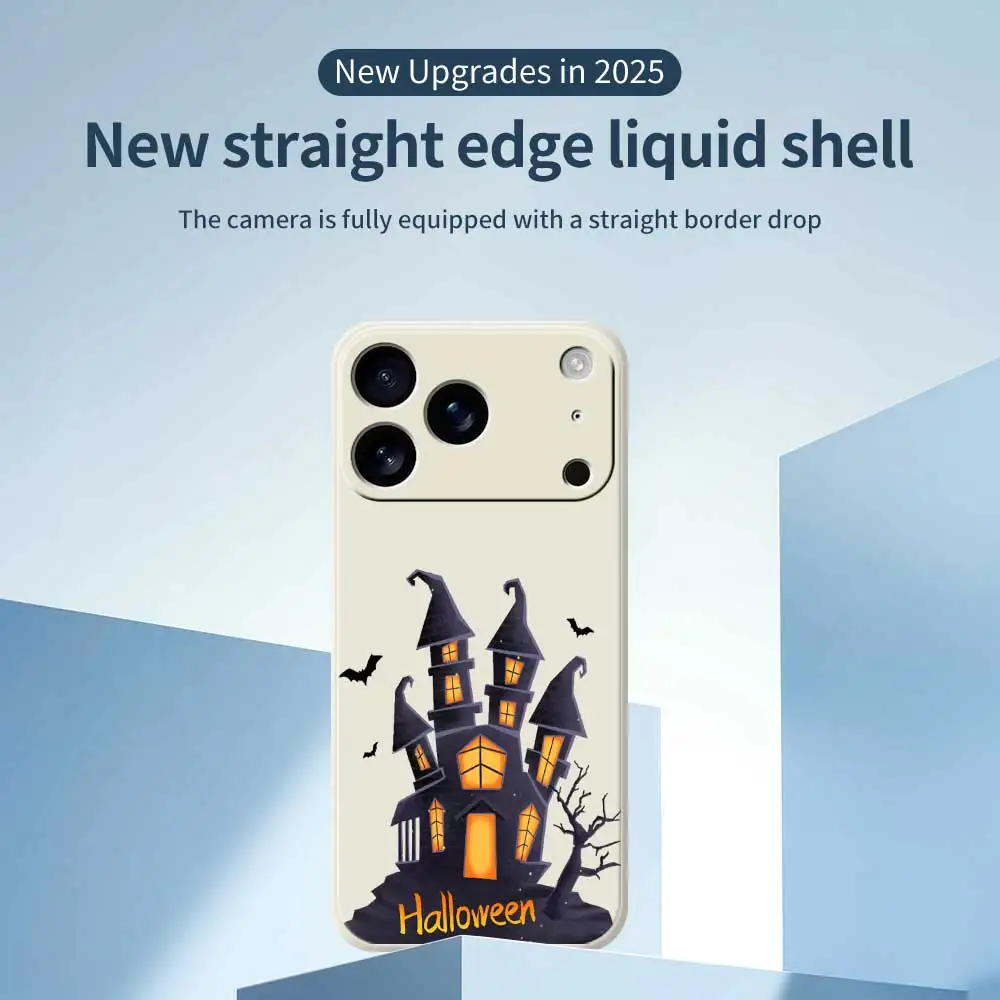 حافظة لهاتف آيفون 17 برو ماكس 17 اير 16 15 14 بلس 13 12 11 برو ماكس XS ماكس XR X 7 8 Plus 16E غطاء سيليكون