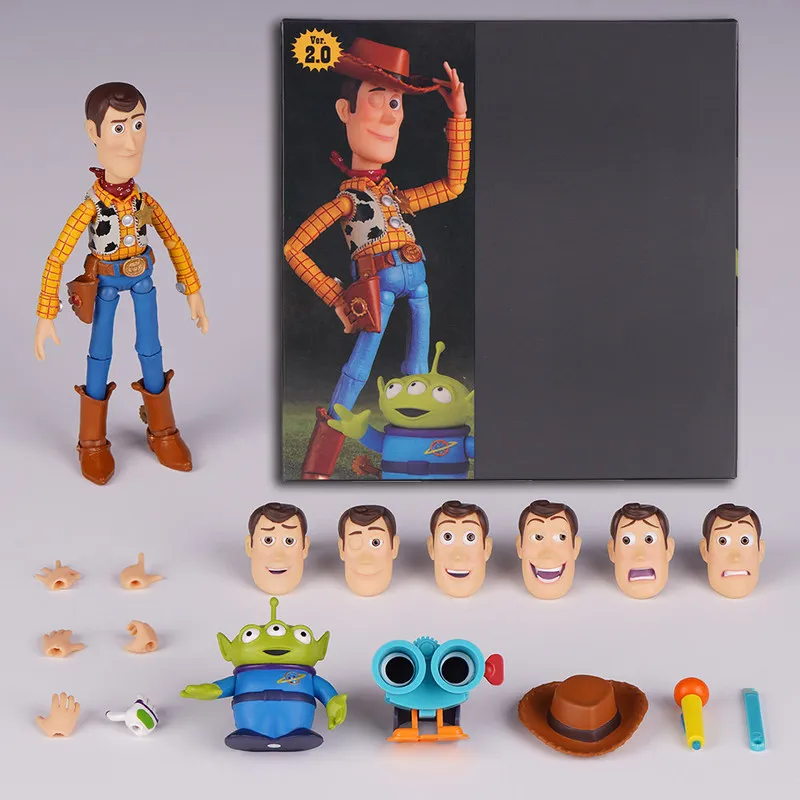 

Revoltech Woody 2 0 Action Figure Full Articulated Toy Story Movie Model Figurine For Adult Collectors Display Gift