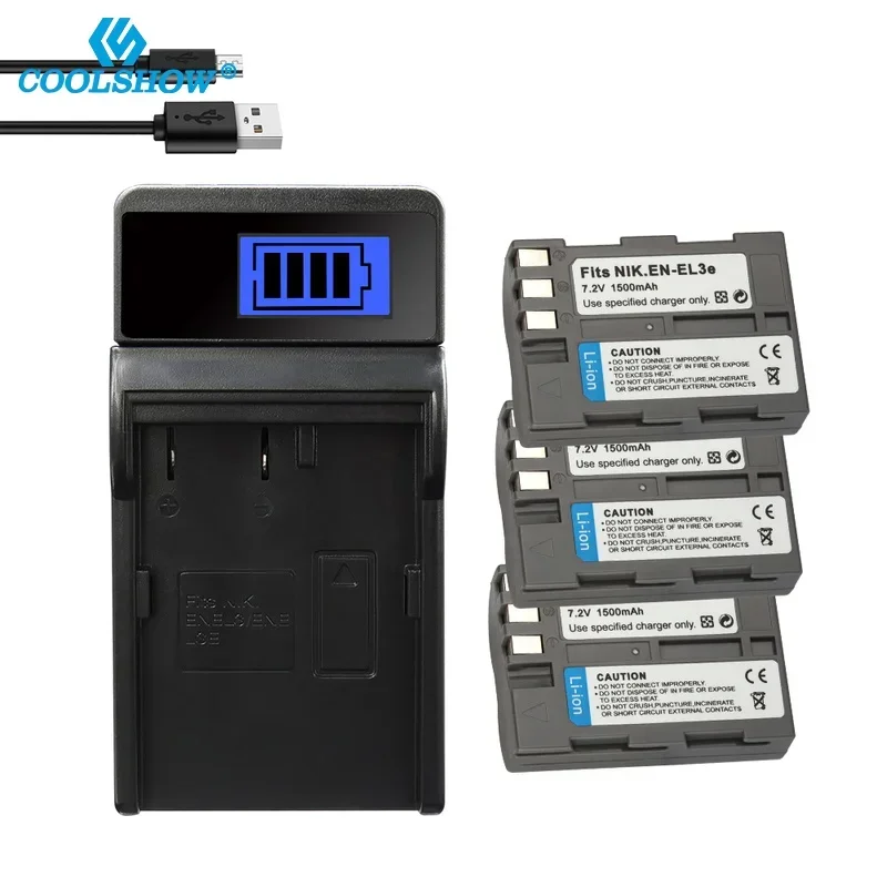 EN-EL3e EN EL3e Batteries For Nikon D30 D300s D50 D70 D70S D100 D200 D300 D800 V1 MB-D11 MB-D12 MH-18A Camera Battery