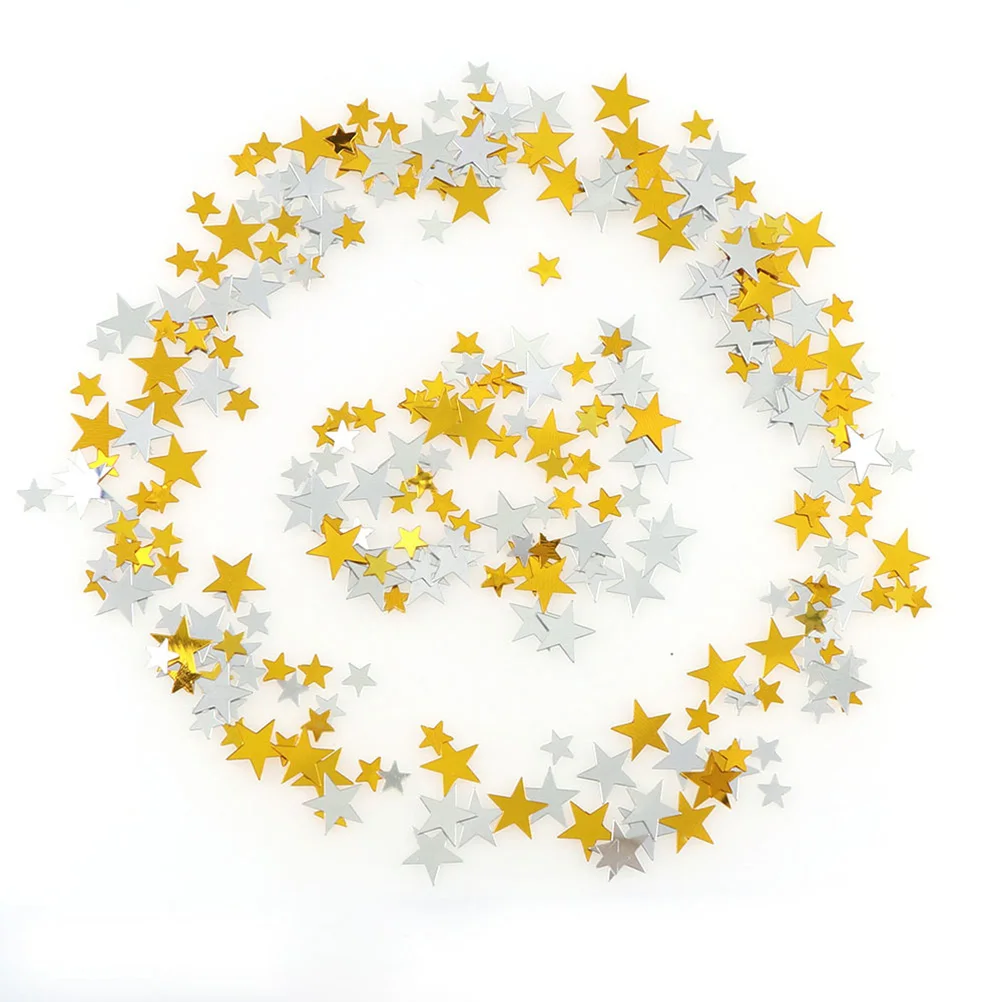 

3 Pack 45G Pentagram Glitter Confetti Silver Golden Party Decoration Supplies Reusable Bright Office Bar Cafe