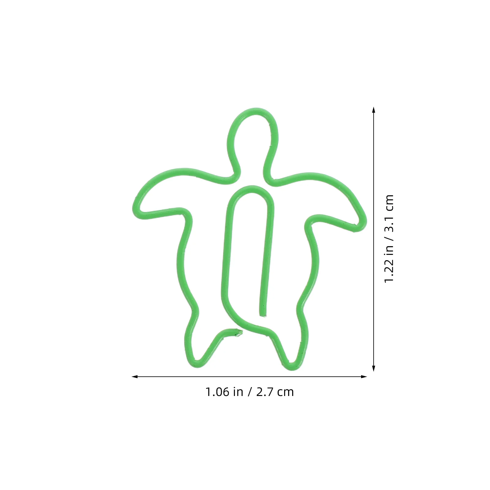100 قطعة من مشابك الورق المعدنية على شكل سلحفاة البحرية، مشابك صغيرة لطيفة لمكتب المنزل والمكتب ومنظم الملفات، إشارة مرجعية للكمبيوتر المحمول #4