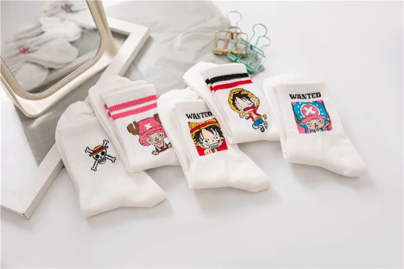 Anime Cartoon Tony Tony Chopper Cosplay lässig Outdoor-Socken lustige Ruffy Design Unisex Harajuku Baumwolle Skarpetki Geschenk