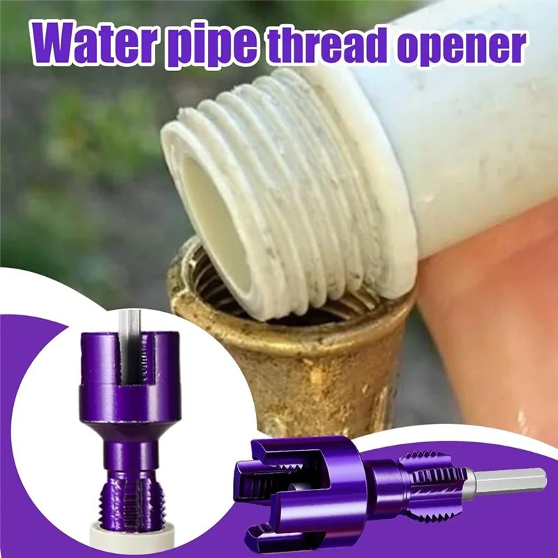 

AB66-Internal And External Pipe Threading Tool,Integrated Extractor Functionality For Basement, Garage Garden Projects