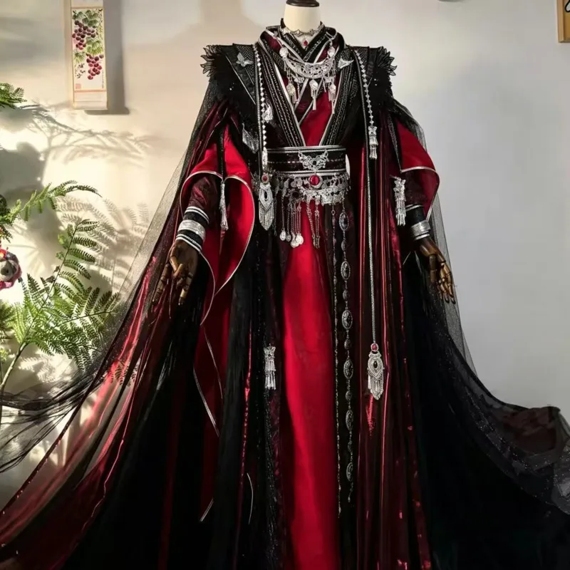 Halloween Tian Guan Ci Fu Hua Cheng Cosplay Costume Huacheng Wig Outfits Women Men Hanfu San Lang Costumes Role Play Customized - view 3