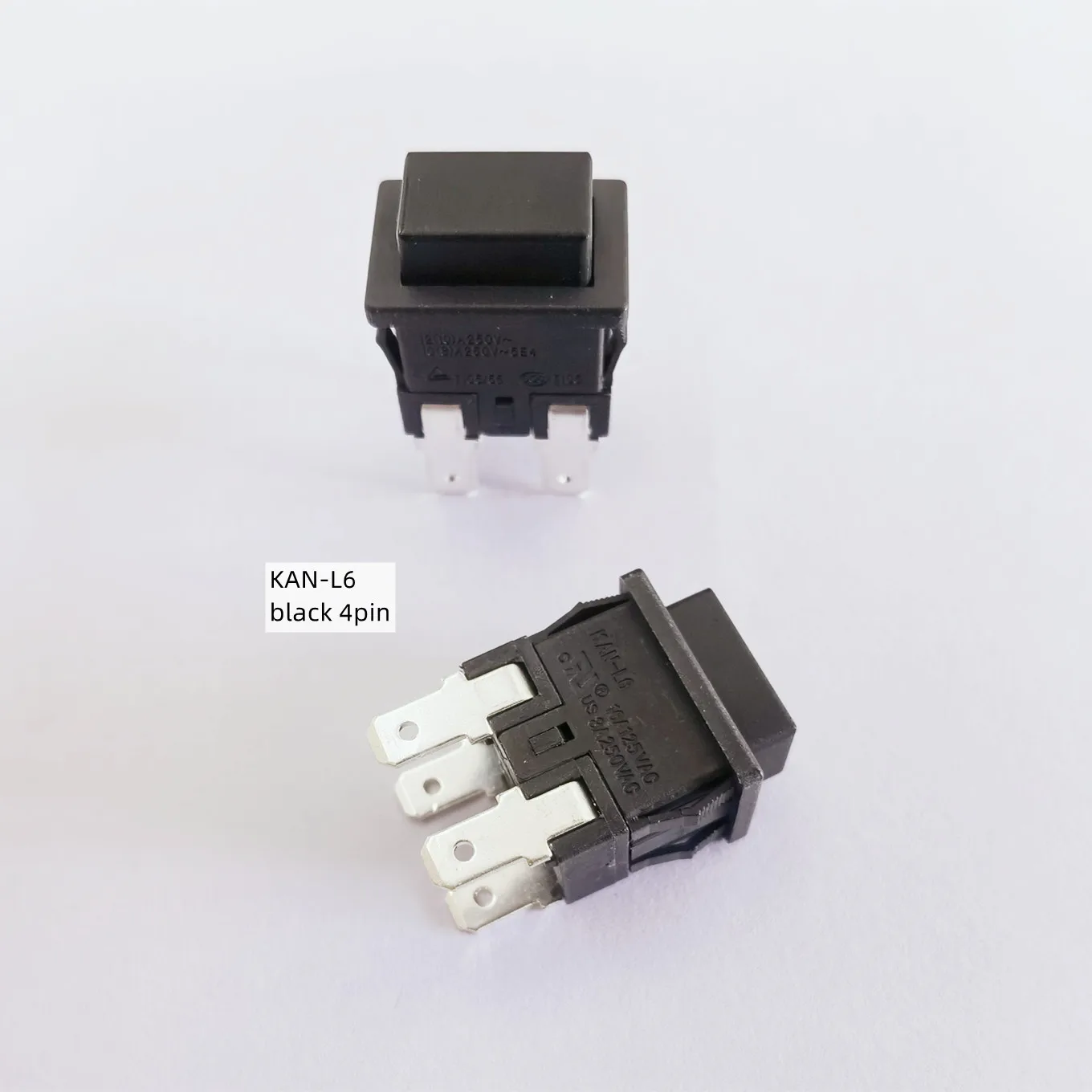 Original new 100% vacuum cleaner 2pin 3pin 4pin self-locking rocker power switch KAN-L6 copper foot silver touch black red green