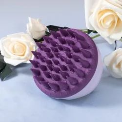 Shampoo Head Scalp Massage Brush Silicone Soft Skin Friendly Hair Washing Massager Comb SPA Massage Brush Beauty Hair Tool Salon