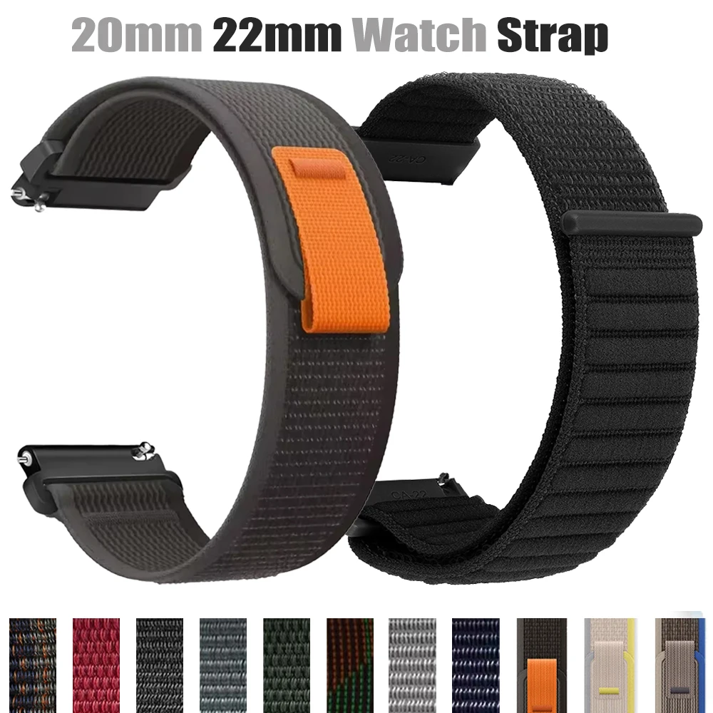 20 مللي متر 22 مللي متر درب حلقة حزام النايلون ل Garmin Vivoactive 4 5 6 Forerunner 570 265 255 سوار ساعة ذكية ل Venu 3 Sq 2 Plus Correa #1