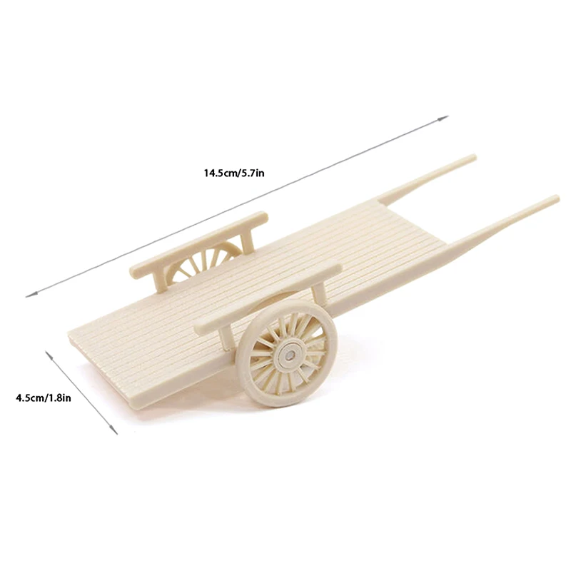 [JN] 1/12 دمية محاكاة خشبية تجميعها عربة نموذج مزرعة أداة الديكور المشهد الصغير الحلي لعبة