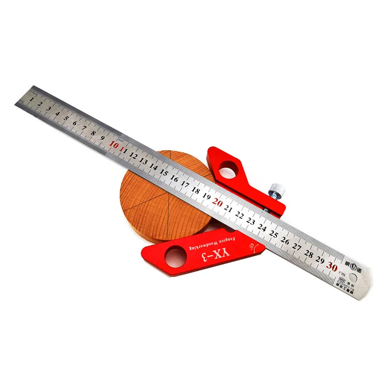 

YX-3 Woodworking Scribe, Woodworking Right Angle Ruler, Center Scribe, 45 Angle Ruler, 90 Degree Scribe, Durable