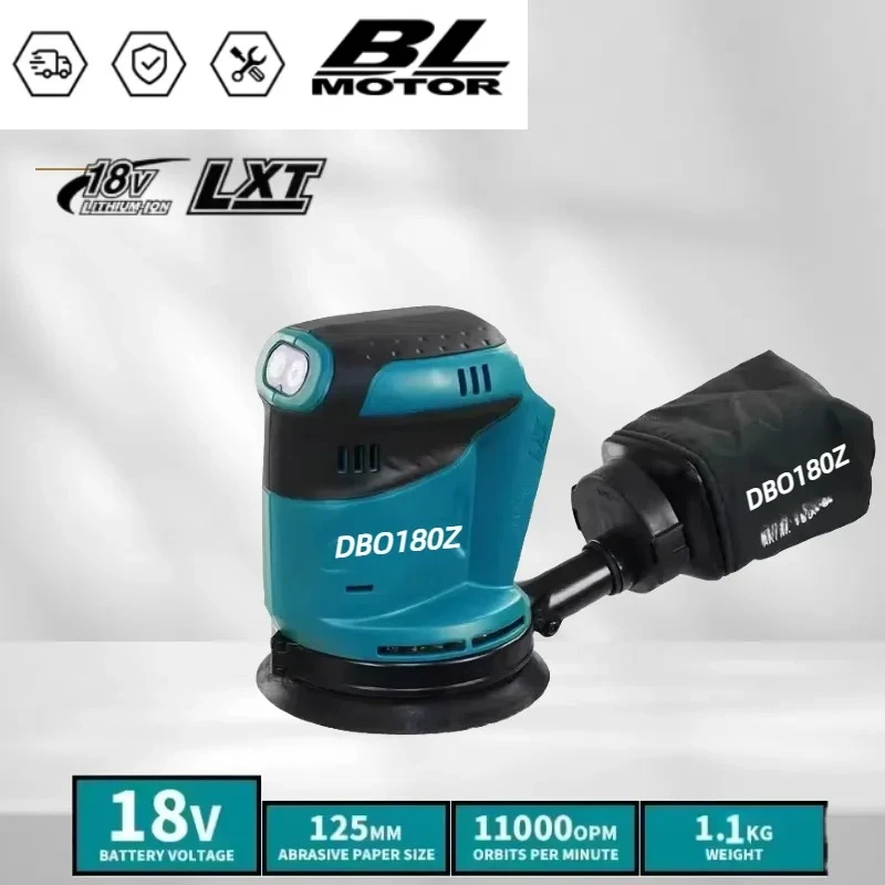dbo180z-cordless-rechargeable-disc-random-orbital-sander-woodworking-sanding-putty-polishing-bare-tool-for-makita-battery