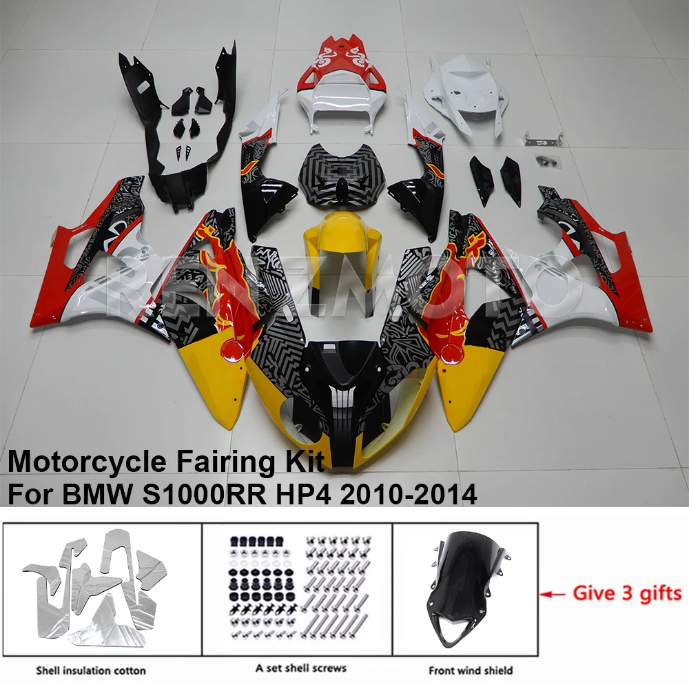 For B MW S1000RR 2010-2014 Fairing B1012-3004b Motorcycle Set Body Kit Decoration Plastic Guard Plate Accessories Shell