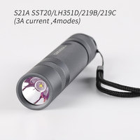 Convoy S21A with SST20 LH351D 219B 219C,21700 flashlight ,Torch,3A current,4 modes
