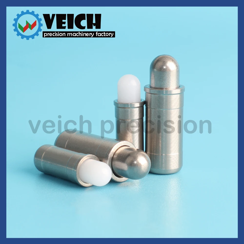 VEICH VCN532 Spring Plunger Stainless Steel Body Spring Load Plunger Stainless Steel Pin Nylon 6 Pin Allowable Load 3N~29N