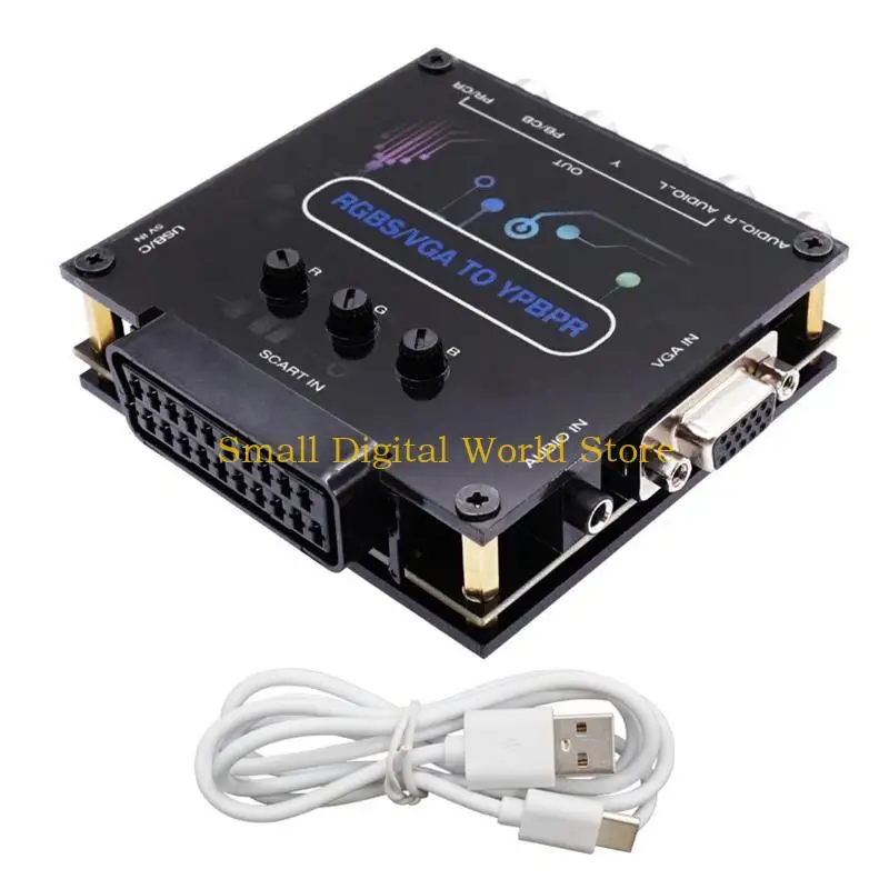 77UB RGBS VGA SCART TO YPBPR Color Difference Signal Component Video Converter for MD/for Sfc Gaming Consoles view 5