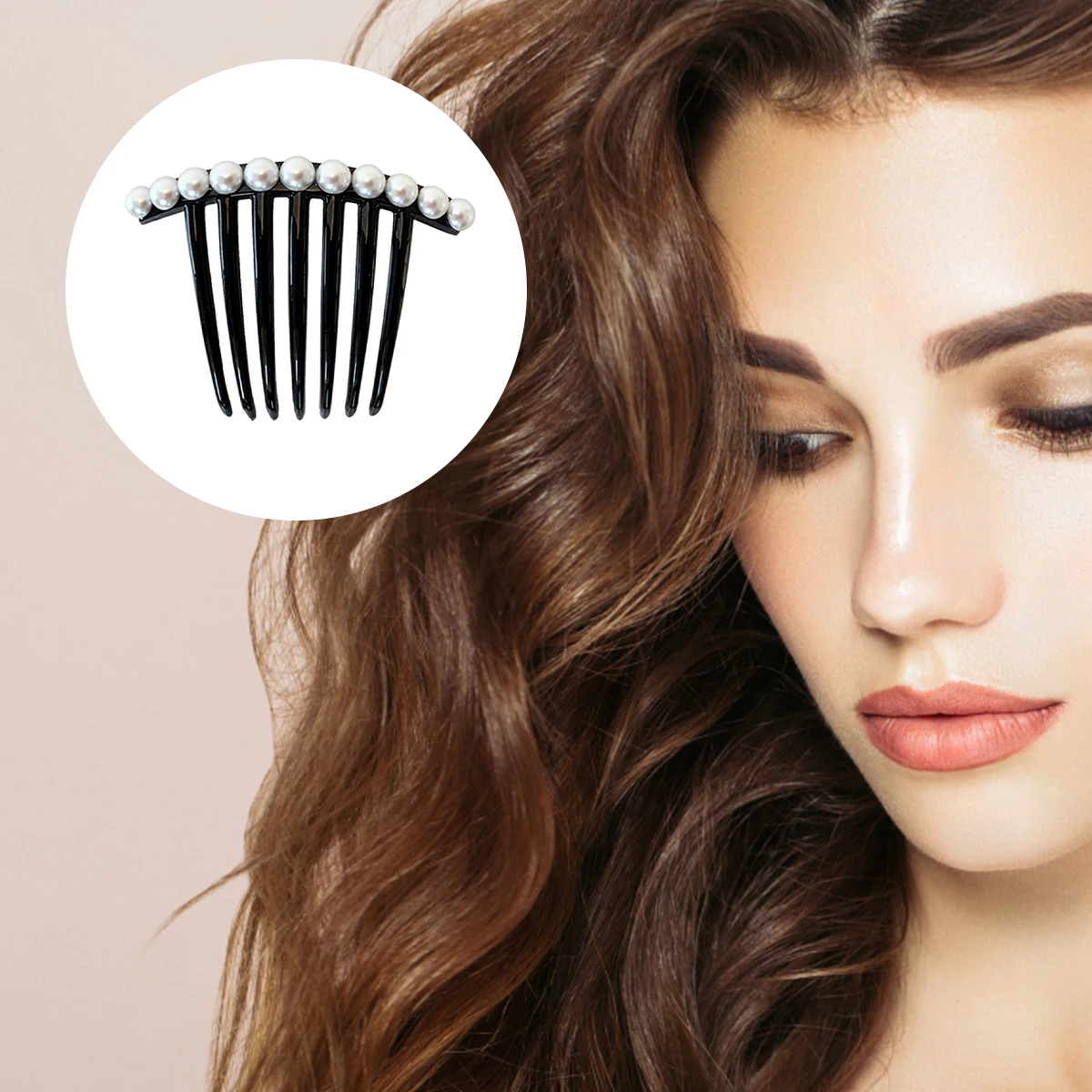 

5Pcs Elegant Hair Accessories Wedding Bridal Combs Side Teeth Hair Comb Set For Ladies Women Girls