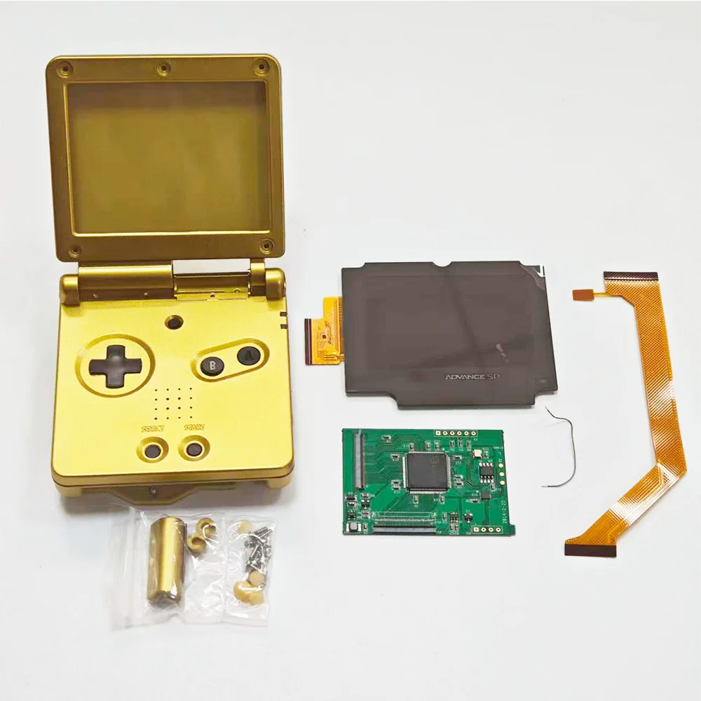 2026 Nowy GBASP IPS LCD 2.9" IPS o wysokiej jasności oraz zestaw obudowy do Gameboy Advance SP — zdjęcie produktu 3