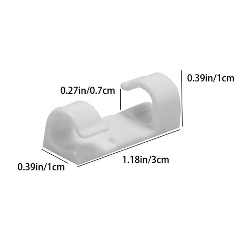 dados autoadesivo, linha fio, 20 peças, clipes universais para casa, escritório, organizador