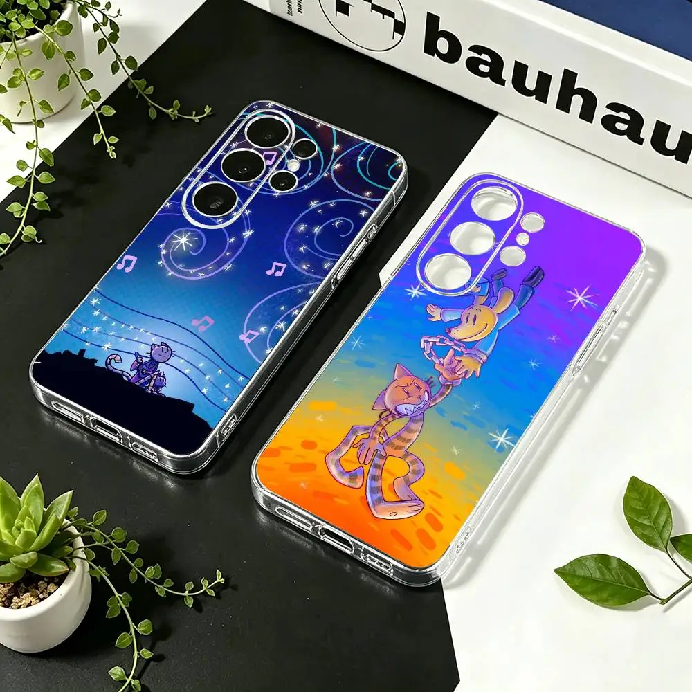 P-Petey dog man  Phone Case For Samsung S23,S22,S21,S20,S30,Transparent Silicone Phone Cover