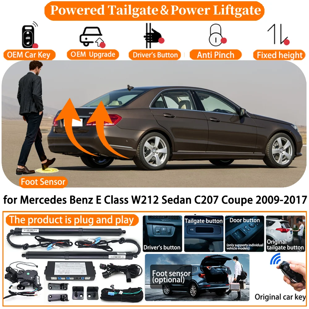 

Powered Tailgate for Mercedes Benz E Class W212 Sedan C207 Coupe 2009-2017 Auto Electric Power Tailgate Tail Gate Lift kit
