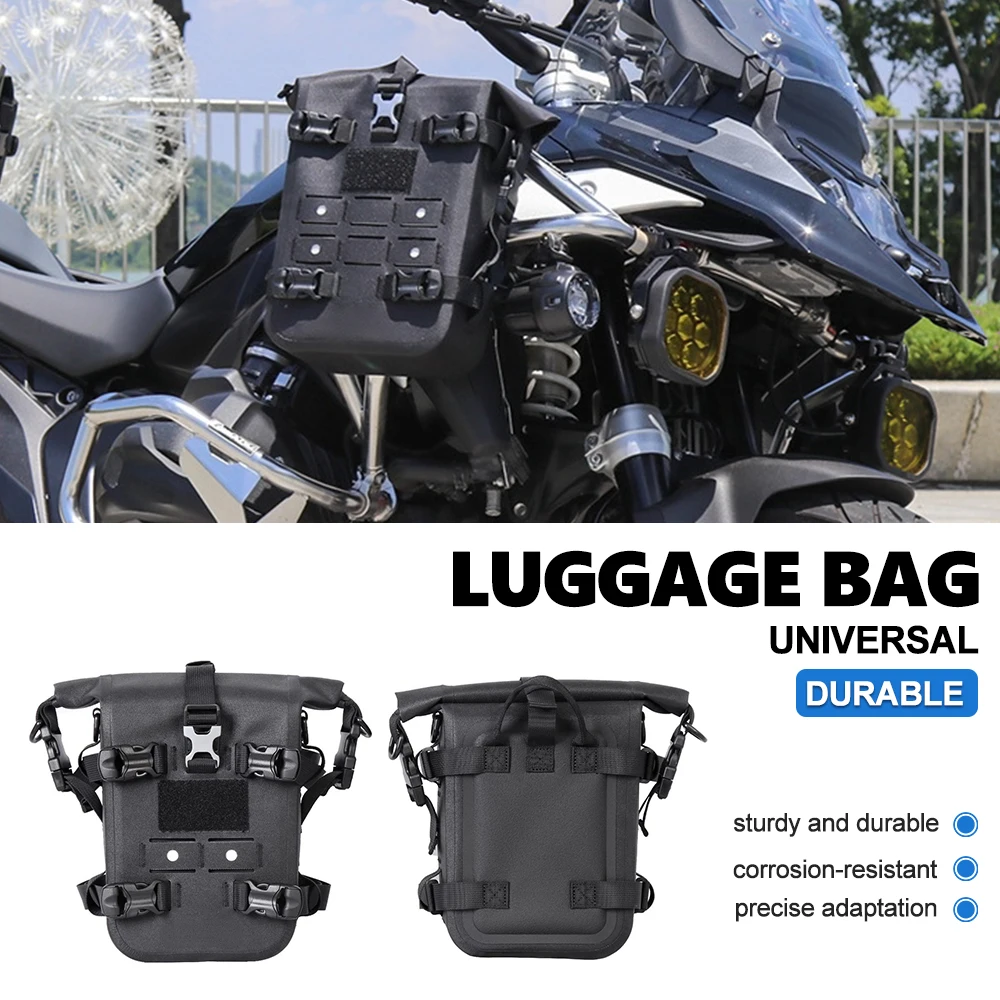 Multifunctional Motorcycle Crash Bar Bag Waterproof Moto Side Saddle Bag Universal Motorbike Tail Luggage Pannier