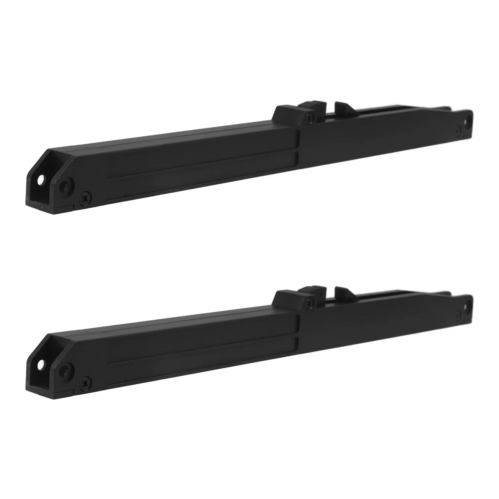

2pcs Barn Door Close Mechanism Spring Buffer Damper Upgarded Hole-Free Version Sliding Barn Door Adjustable Door Stoppers Black