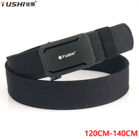 TUSHI 140CM Military Belt for Men Sturdy Nylon Metal Automatic Buckle Police Duty Belt Tactical Outdoor Girdle IPSC Accessories
