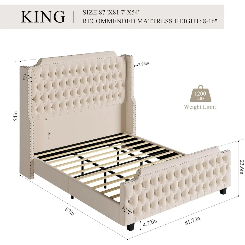 Bed Frame with 54