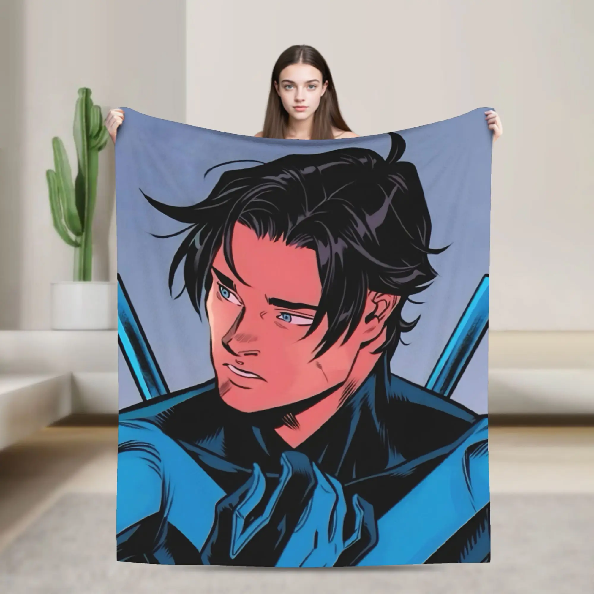 Теплое мягкое одеяло Dicks Nightwing Graysons, плюшевое одеяло для пикника, новинка, фланелевое покрывало для спальни, чехол для дивана-кровати