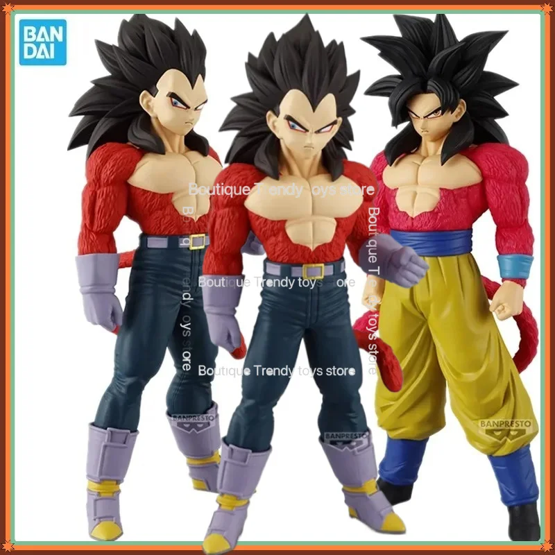 

Bandai Original BANPRESTO Anime Dragon Ball GT SOLID EDGE WORKS THE Vegeta Son Goku PVC Action Figure Collectible Model Toy Gift