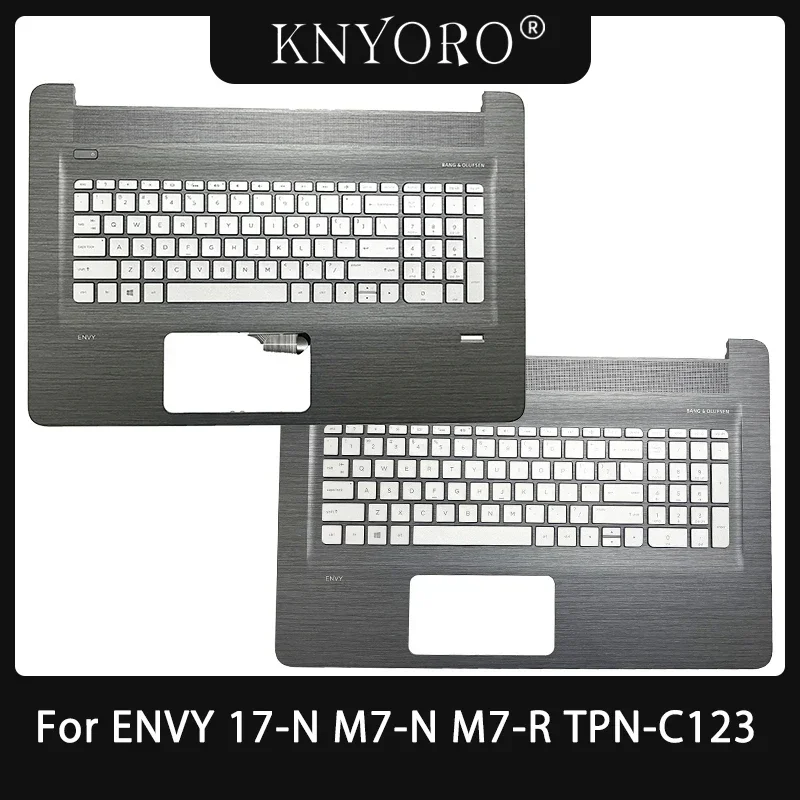 

New Laptop US Keyboard For HP ENVY 17-N M7-N M7-R TPN-C123 Palmrest Upper Cover Top Case with Keyboard Backlight 813678-001