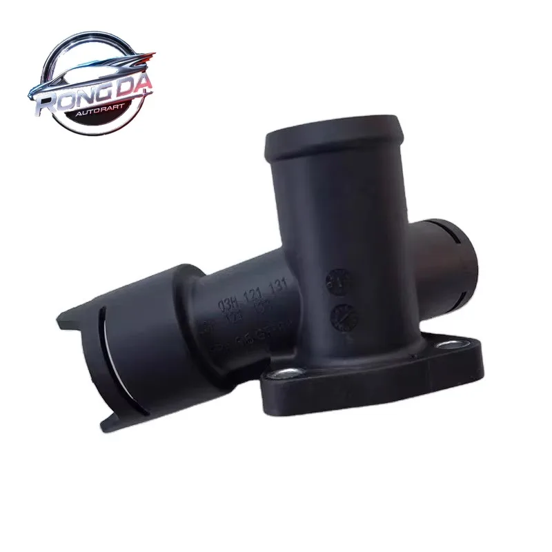 

OEM 03H121133 фланец охлаждающей жидкости, соединение трубы, корпус термостата охлаждающей жидкости двигателя для AUDI Q7 Quattro 2006-2010 VW PASSAT, черный