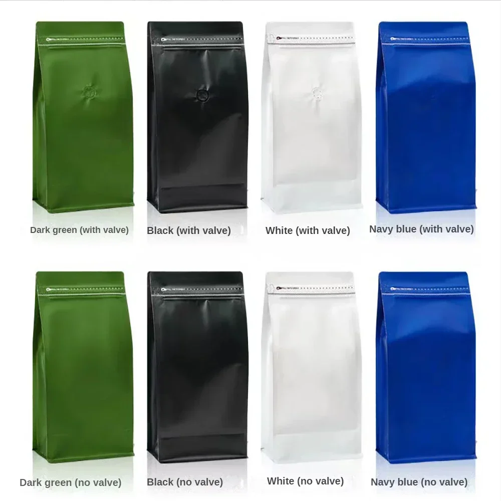 50PCS Resealable Dark Green Plastic Zipper Smell Proof Bag Bolsas Stand Up Zip Lock Pouch for Coffee Tea Powder Packaging Bag