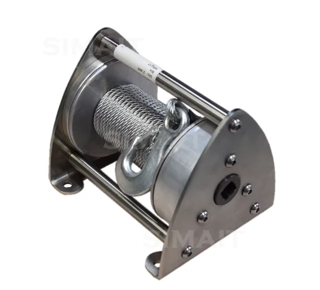 

Stainless Steel Hand Winch | 0.2T/0.5T/0.8T Capacity | Silent Dual-Speed Hand Crank for Lifting & Pulling