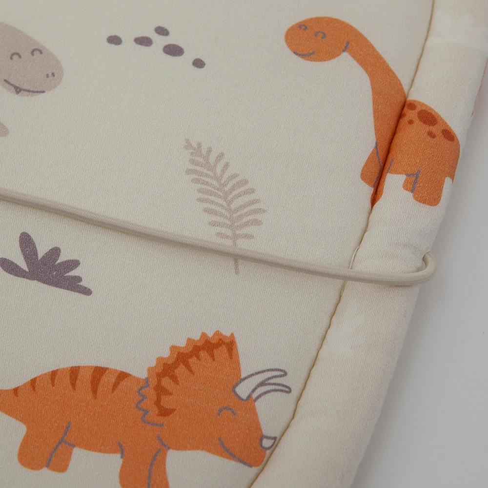 Stroller Cushion Multi Hole Adaptive Pram Cartoon Jurassic Printed Double Sides Usable Universal Baby Stroller Accessories view 4