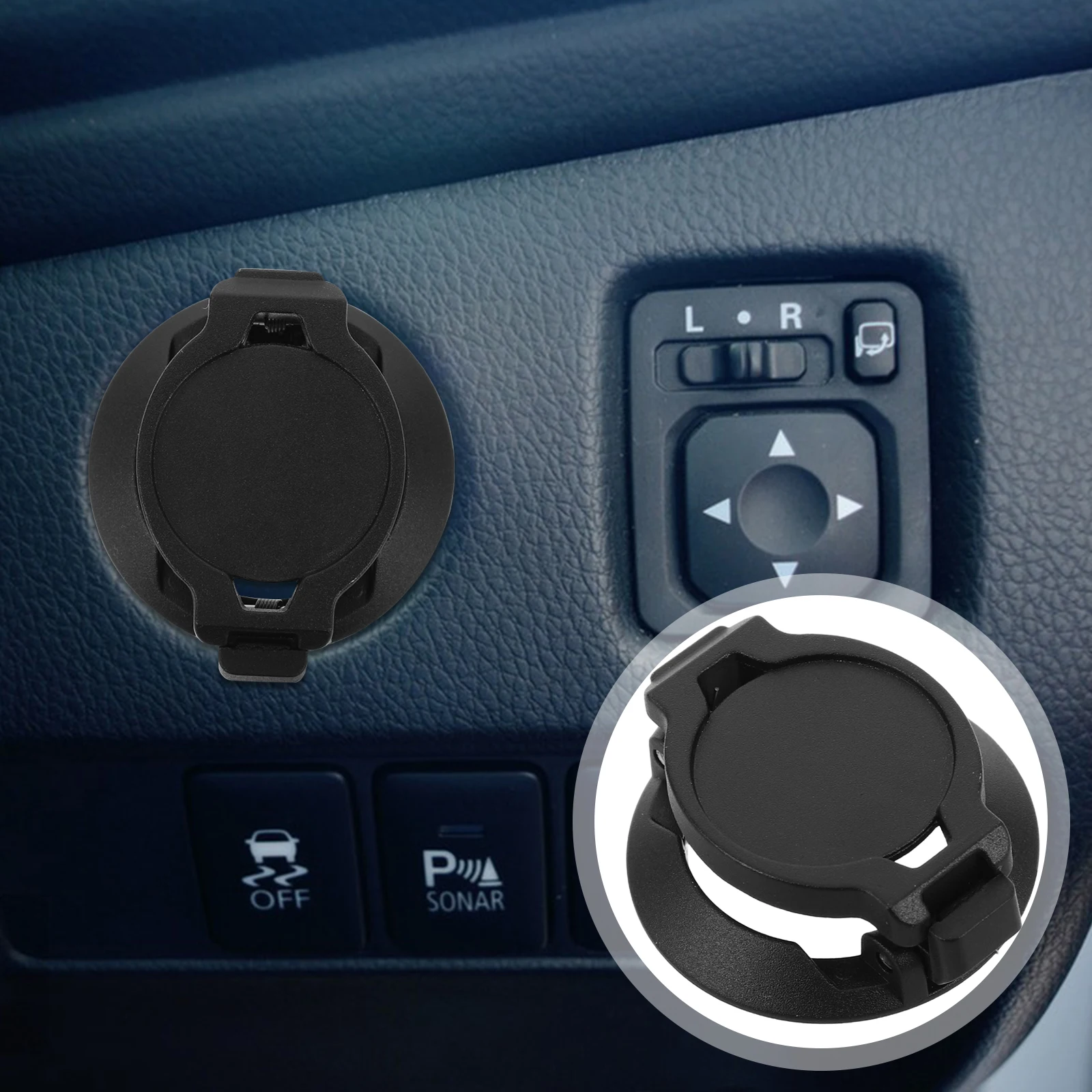 

Car Button Push To Start Protective Anti-Scratch Metal Ignition Switch Cover Durable Wear-Resistant For Car Interior Stop Start