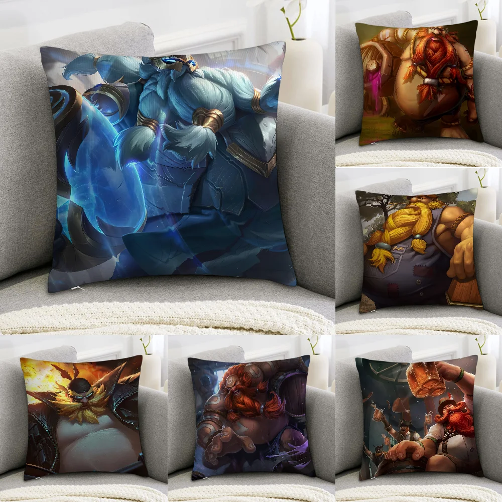 

G-Gragas A-Alpha Male Pillow Case Sofa Decorative Home Double-sided Print Plush Square Throw Pillow Covers Cushion Decor Cover