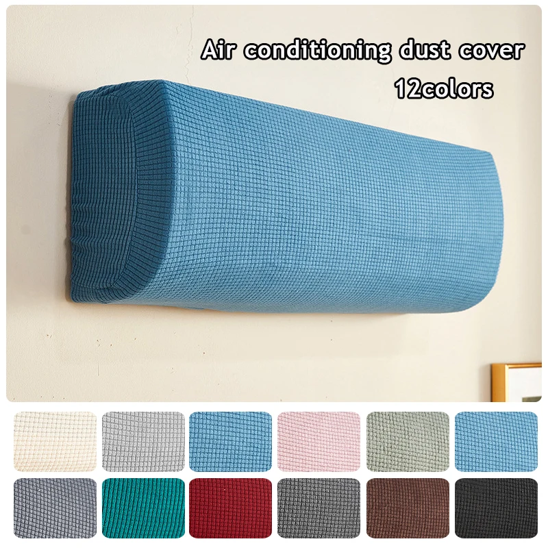 Air Conditioner Dust Cover Solid Color Home Decor Soft Wall Mounted Protector Protective Easy Cleaning Cover Classic Dust Cover