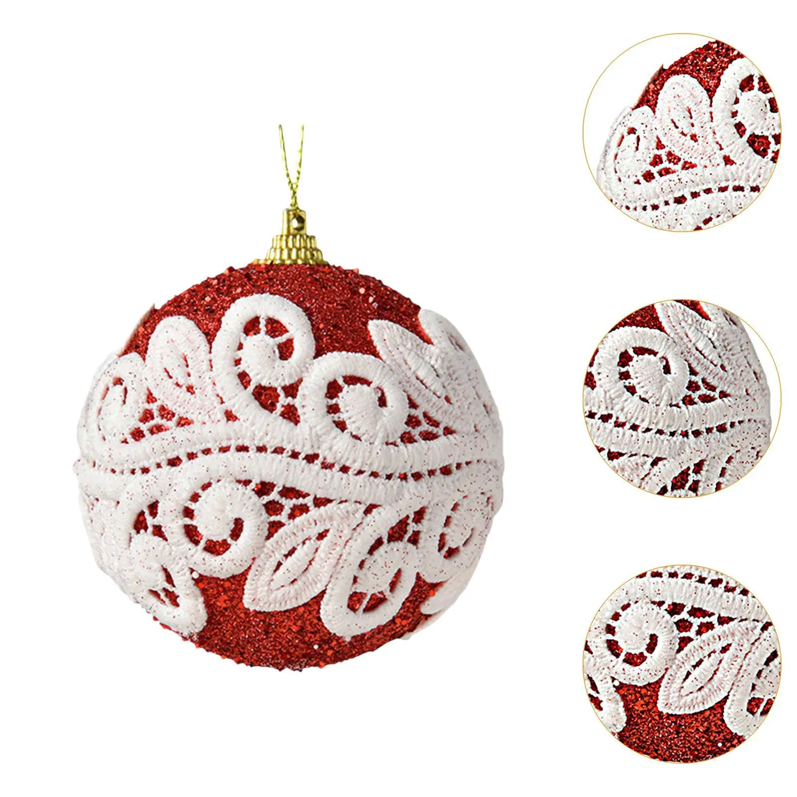 10 pezzi di palline di Natale decorazioni fai da te classico albero di Natale ornamenti appesi per festival indoor anniversario fidanzamento laurea