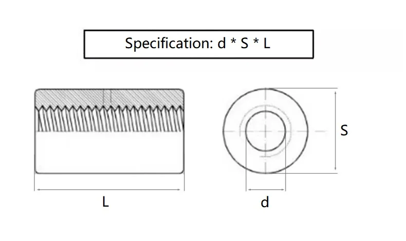 M4 M5 M6 M8 M10 M12 Carbon Steel Extension Round Column Joint Coupling Nut Cylindrical Connect Nut Salt Spray Zinc 72H