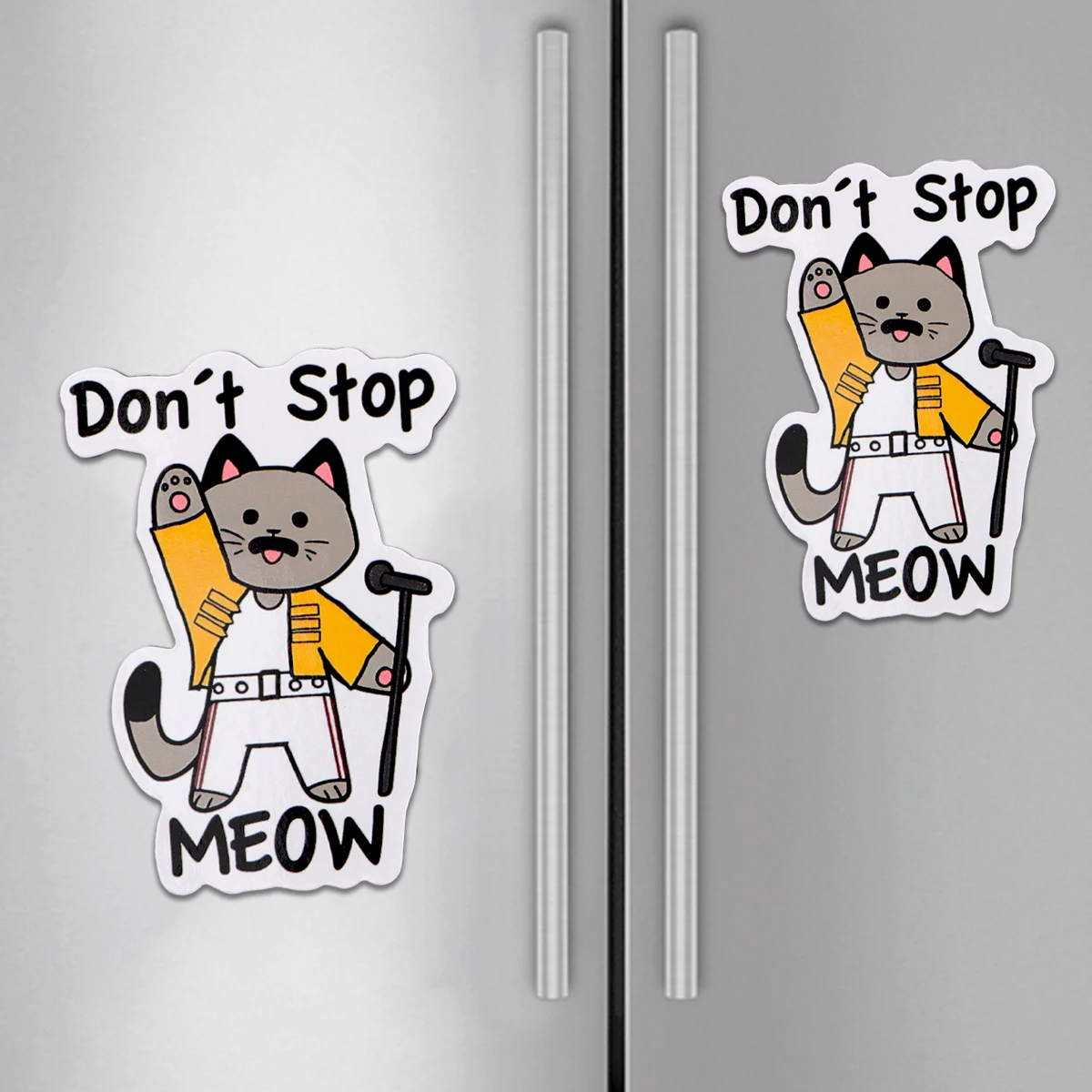 Imanes de nevera con gato - Pegatinas magneticas para frigorifico - imagen 4