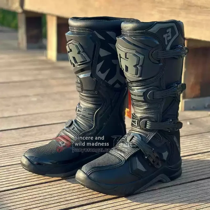 

TR Tiger Brand Long Motorcycle Riding Boots T3 Off-Road Racing Shoes Anti-Fall Forest Trail Rally Boots Knight Racing Equipment