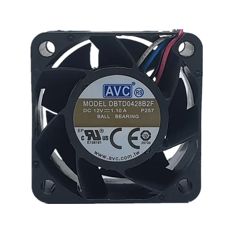 AVC-Ventilateur de refroidissement pour serveur PWM, DBTD0428B2F DC12V 1.10a 4028 4cm 4 fils 40*40*28MM