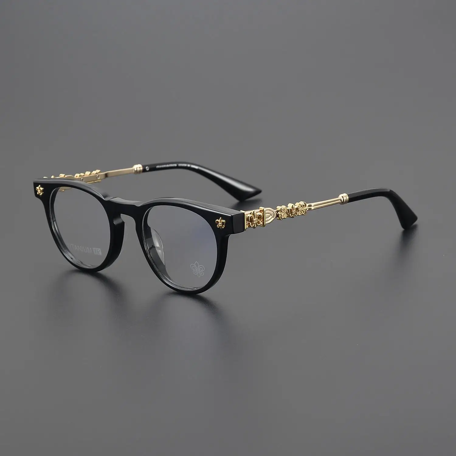 2024 Glasses Frame Ladies Personality High Quality Titanium Acetate Classic Round Prescription Lens for Men Decorative Reading