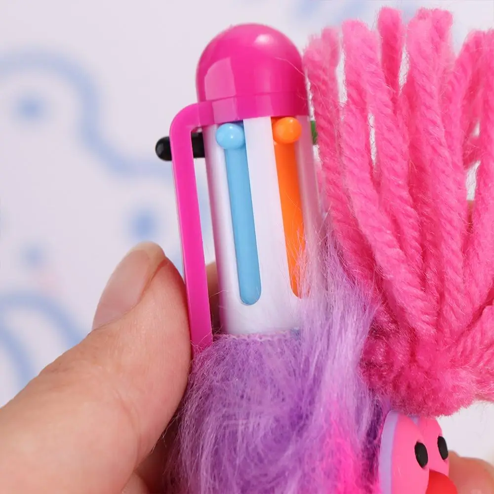 

Bucktooth Rabbit Children's Plush Pen Iridescence Sausage Mouth Rainbow Signature Pen Neutral Gel Pen Writing Signing