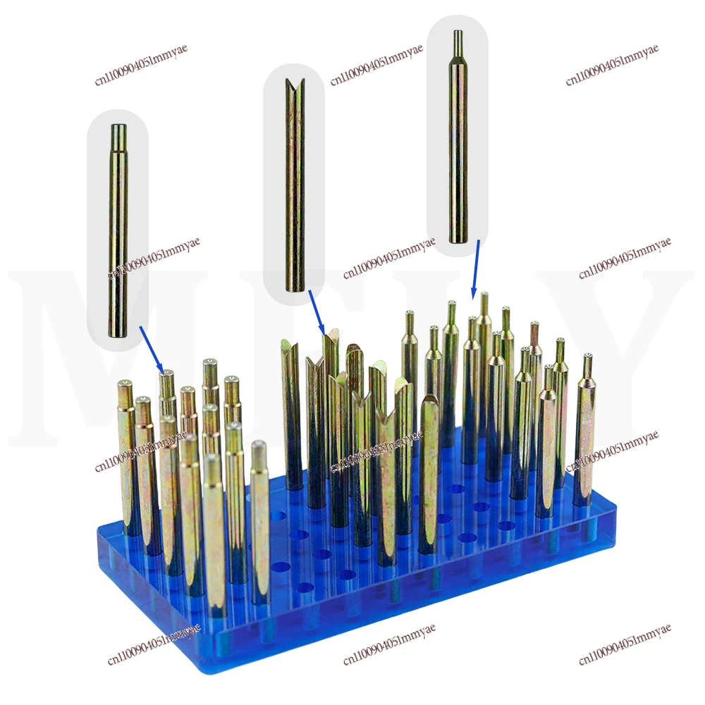 34 قطعة عالية الدقة جوهرة Dopsticks مجموعة قطر 6 مللي متر طول 65 مللي متر الأحجار الكريمة DOP عصا مع صندوق تخزين حجر Faceting أدوات الطحن #3