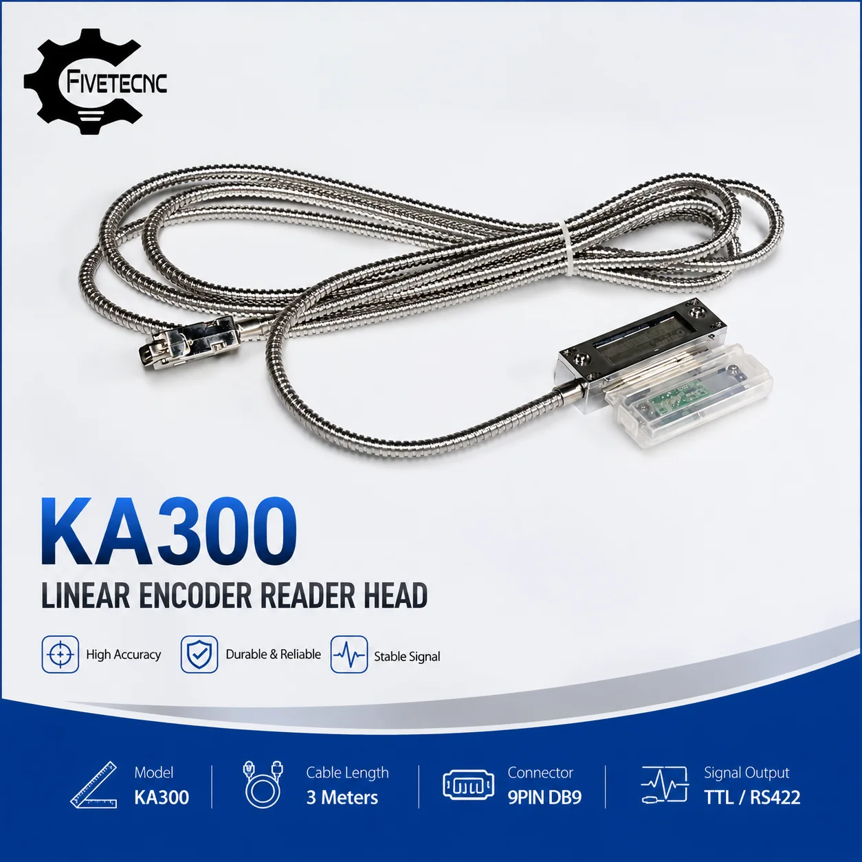 YHSINO Reader Head Sensor Encoder for KA300 KA600 Linear Scale Series TTL 5V 0.005MM