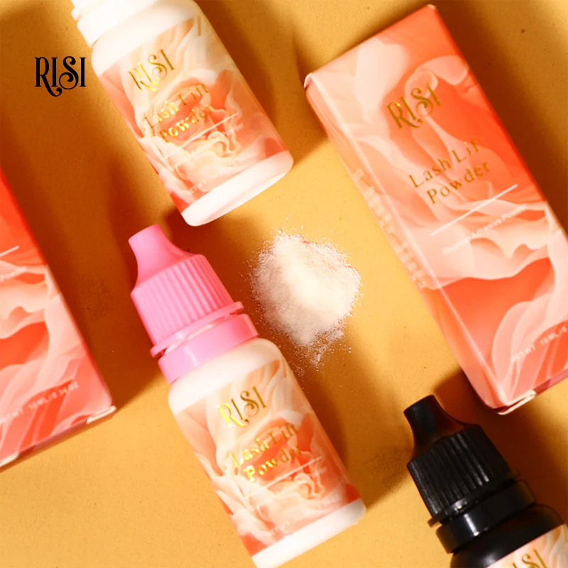 RISI 10g Super Mix Lash Lift Powder Innovative Korean Glueless Lash Lift Powder Glue Makeup Tool Strong Lash Lifting Powder