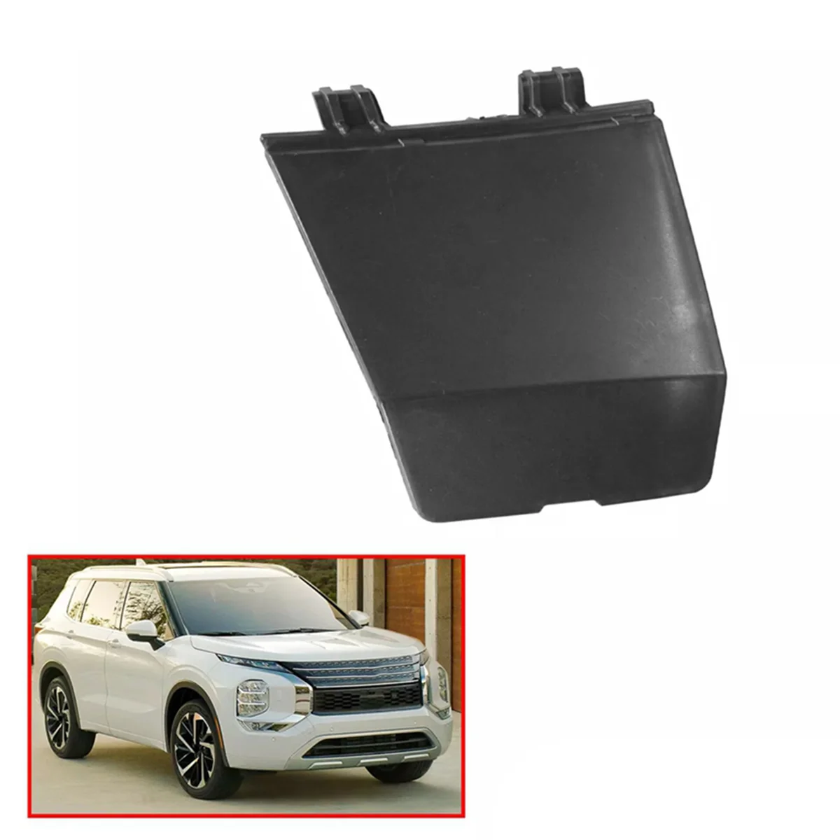Tappo di copertura del gancio di traino del paraurti anteriore dell'auto 6400L364 per Mitsubishi Outlander 2022-2025 Gancio del rimorchio Flip—L49A