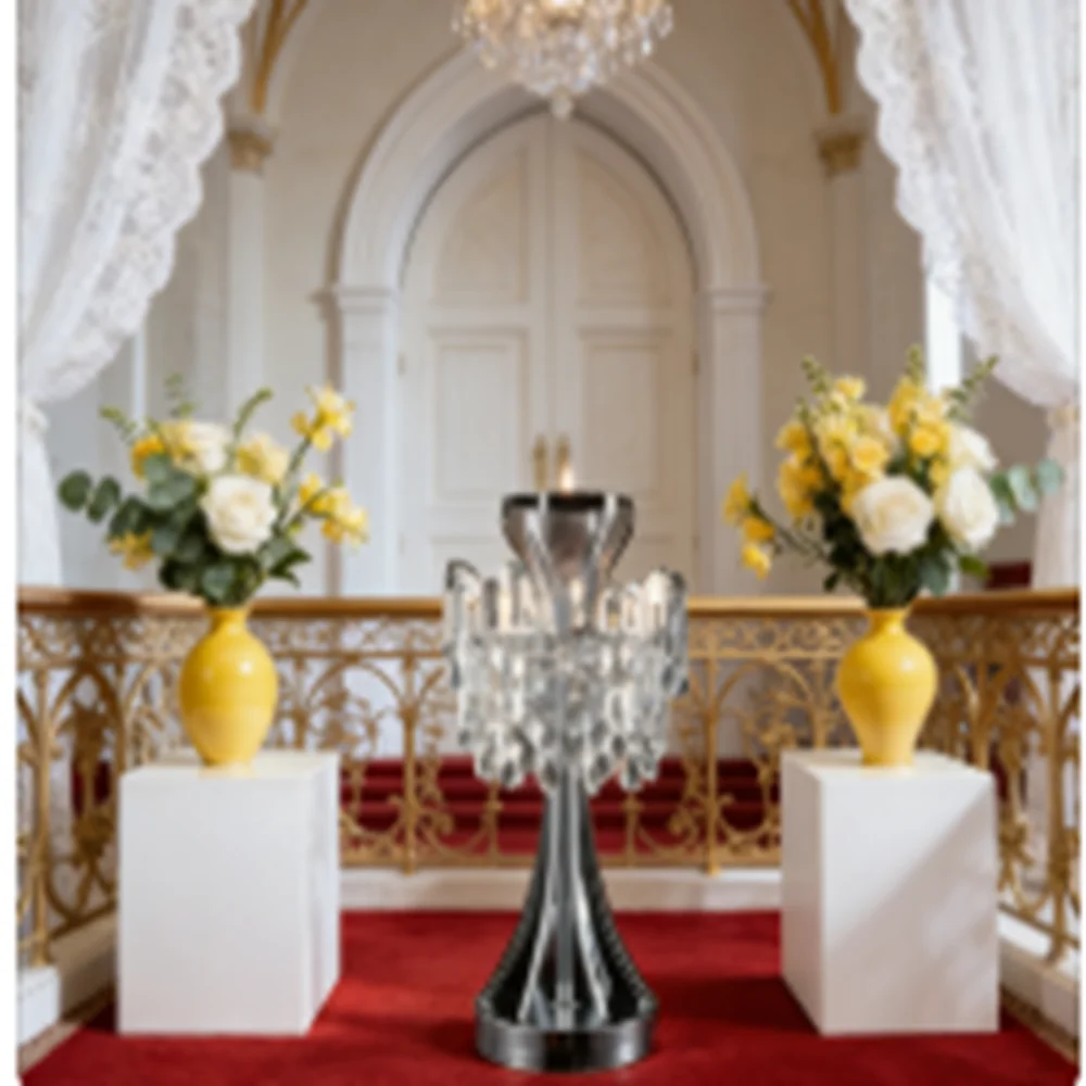 

Свадебные украшения для приема, цветочные композиции, дорожный свинцовый акриловый стенд для цветов, аксессуары для украшения стола для мероприятий