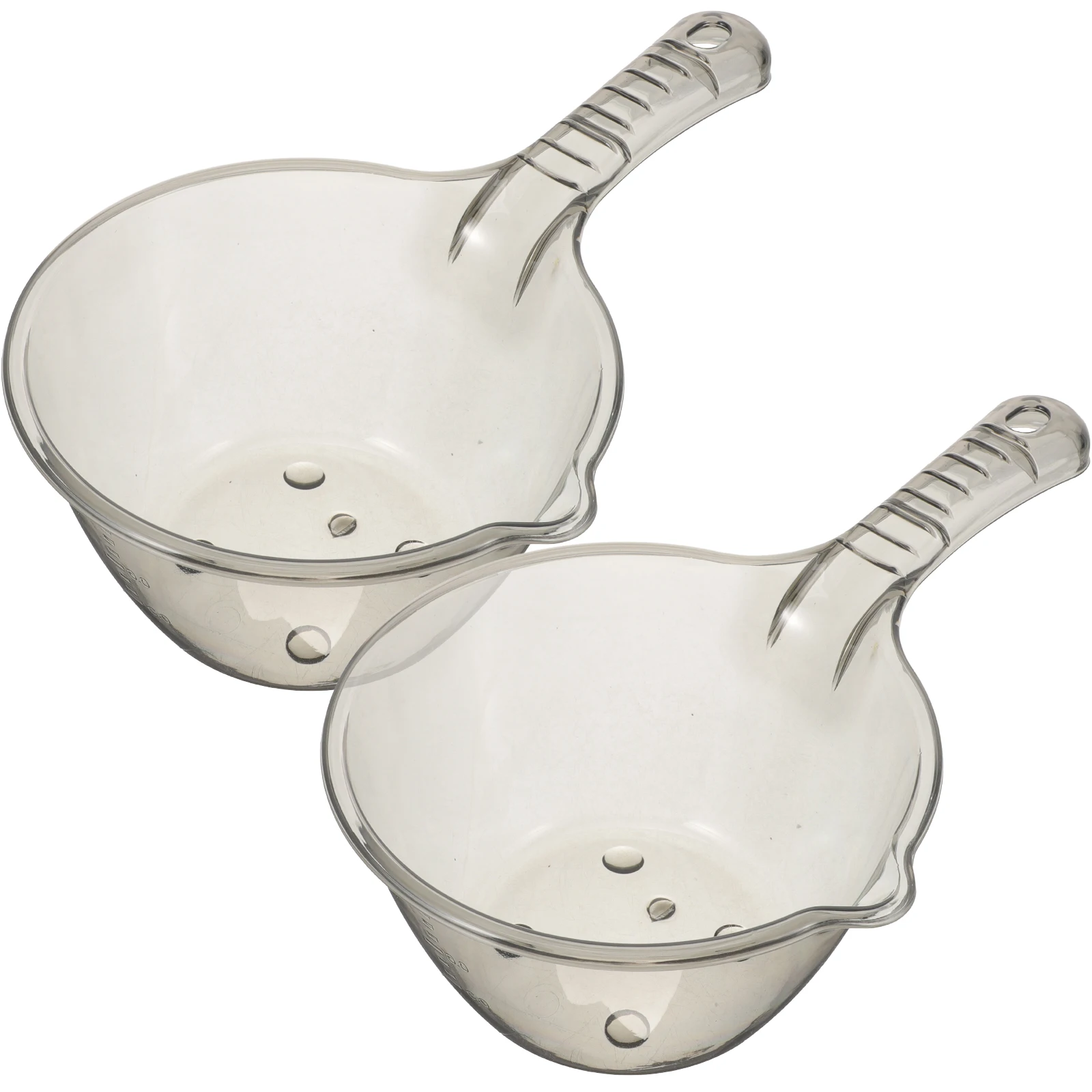 

2Pcs Thickened Water Scoop Large Capacity Bath Ladle Long H Kitchen Gadget Bathtub Spoon Plastic Dippers Gardening